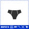 Male underpants icon flat