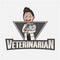 Male Veterinarian Color Logo Illustration Design