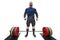 Male weightlifter and emotion in competition