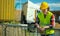 Male worker in hardhat