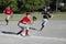 Male Youth Baseball Action
