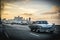 Malecon view with la havana at background, vintage or retro style