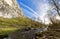 Malham cove panorama on a Winter`s day.