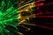 Mali abstract fireworks sparkling flag. New Year, Christmas and National day concept