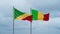 Mali and Congo-Brazzaville flag