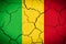 Mali - cracked country flag