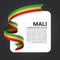 Mali flag background