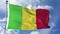 Mali Flag in a Blue Sky