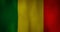 Mali flag fabric texture waving in the wind.