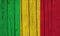 Mali Flag Over Wood Planks