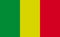 Mali national flag in exact proportions - Vector