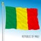 Mali official national flag, africa
