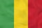 Mali waving flag. Mali national flag background texture