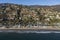 Malibu Beach and Hillside Homes Aerial near Los Angeles