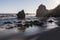 Malibu California Pacific Coast Rock at El Matador State Beach