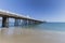 Malibu Pier with Motion Blur Water in California