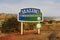 Malibu road sign near Los Angeles, California