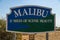 Malibu Sign