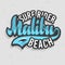 Malibu Surf Rider Beach California Surfing Surf Design Logo Sign Label for Promotion Ads t shirt or sticker Poster Flye