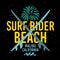 Malibu Surf Rider Beach California Surfing Surf Sign Label for Promotion Ads t shirt or sticker Poster Flyer Desig