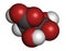 Malic acid fruit acid molecule. Present in apples, grapes, rhubarb, etc and contributes to the sour taste of these. Atoms are