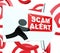 Malicious Emails Spam Malware Alert 3d Rendering