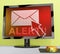 Malicious Emails Spam Malware Alert 3d Rendering