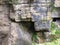 Maligne Canyon, detail view of limestone rock structure