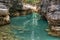 Maligne canyon river