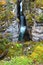 Maligne Canyon Waterfall in Canada