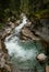 Maligne River Flows Jasper National Park