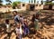 Malindi, Kenya - April 06, 2015: Group of unknown small kids, s