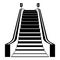 Mall escalator icon, simple style