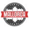 Mallorca Spain Round Travel Stamp. Icon Skyline City Design. Seal Tourism Badge Illustration.