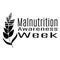 Malnutrition Awareness Week, idea for poster, banner or flyer, silhouette of a spikelet of grain