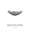 Malocclusion icon. Trendy Malocclusion logo concept on white background from Dentist collection