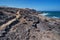 Malpais de Guimar, badlands volcanic landscape in Tenerife, Canary island, Spain.