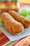 Malpua, crispy Indian pancake rolls for dessert or snack