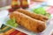 Malpua, crispy Indian pancake rolls for dessert or snack