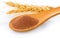 Malt extract in wood spoon