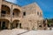 Malta, Birgu, courtyard with buildings inside at Fort St Angelo.