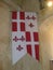 Malta Bugibba Wignacourt tower flag with Fleur de lis