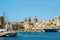 Malta cityscapes. Birgu marina