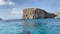 Malta, Comino, Boat chartering Crystal Lagoon, boat tour, Limestone caves and crystal clear turquoise waters
