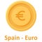 Malta Euro Coin Isolated Vector icon which can easily modify or edit