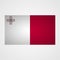 Malta flag on a gray background. Vector illustration