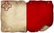 Malta Flag On Old Paper