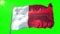 Malta flag seamless looping 3D rendering video. Beautiful textile cloth fabric loop waving