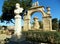 Malta, Floriana (Il-Furjana), Maglio Gardens on The Mall, fountain with an arch