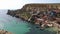 Malta island, tourist attraction colorful popeye village